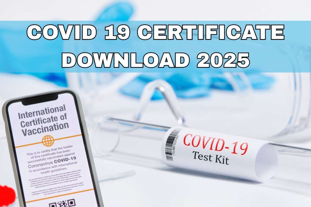 COVID 19 Certificate Download 2025